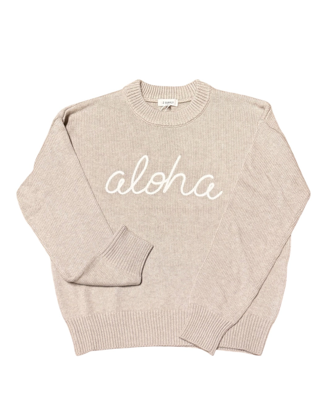 Boyfriend Aloha Sweater | Natural Heather