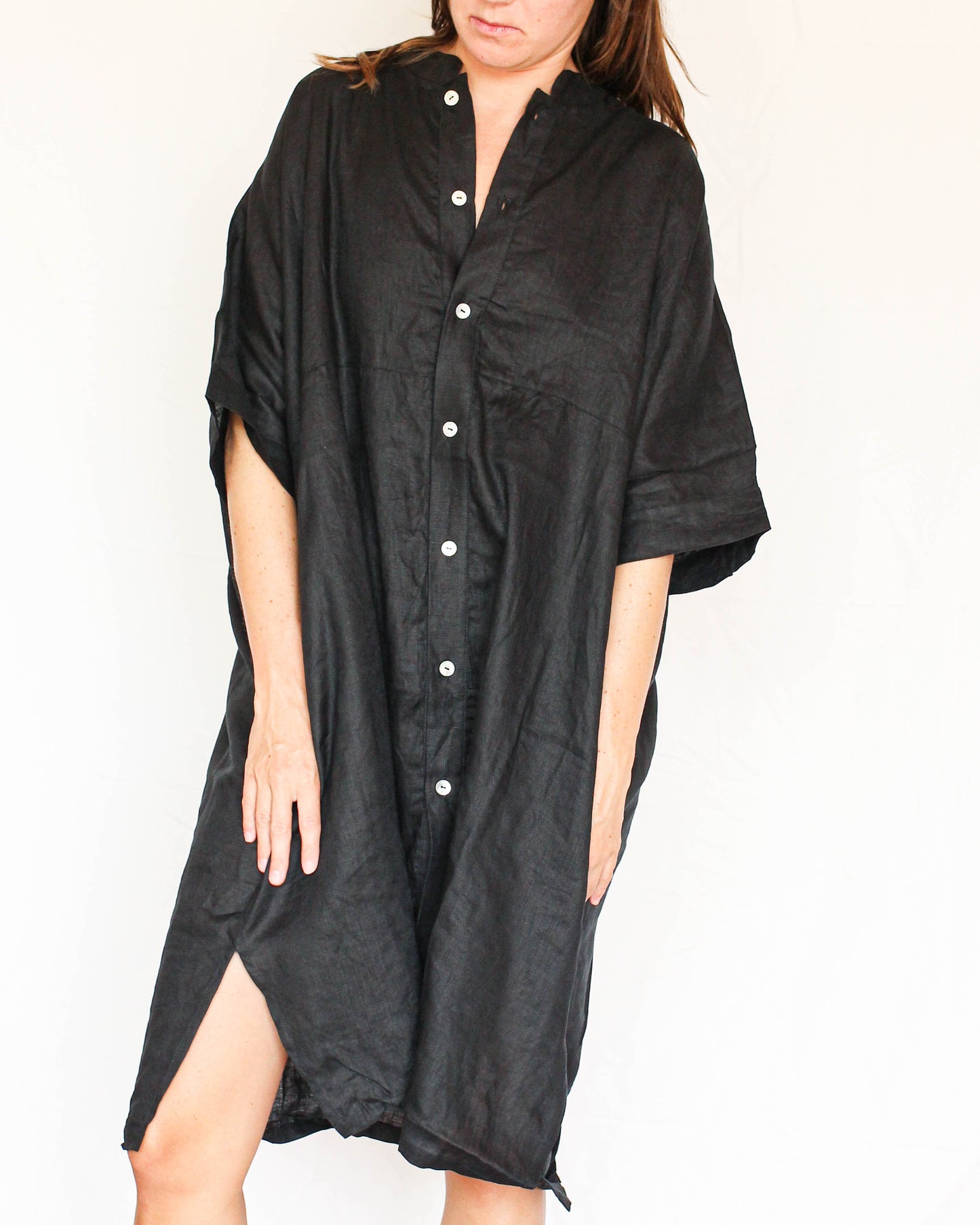 Bu Tiki Trish Linen Kaftan Dress | Three colors