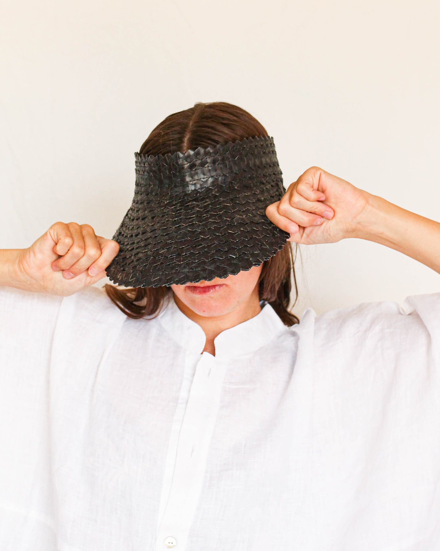 Woven Straw Visor