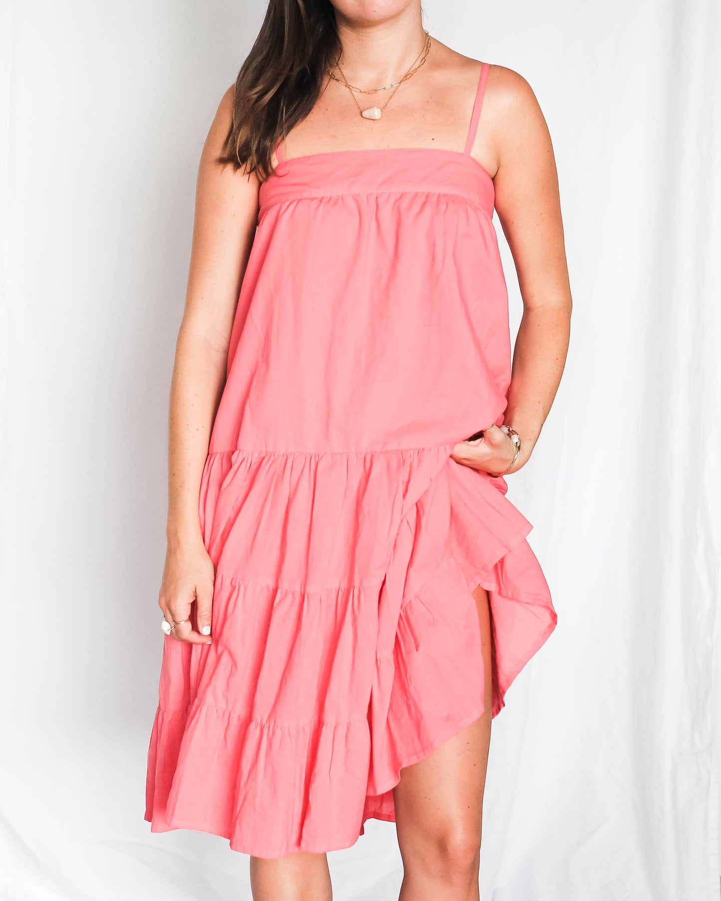 Bu Tiki Jenny Tiered Midi Dress | Assorted Colors