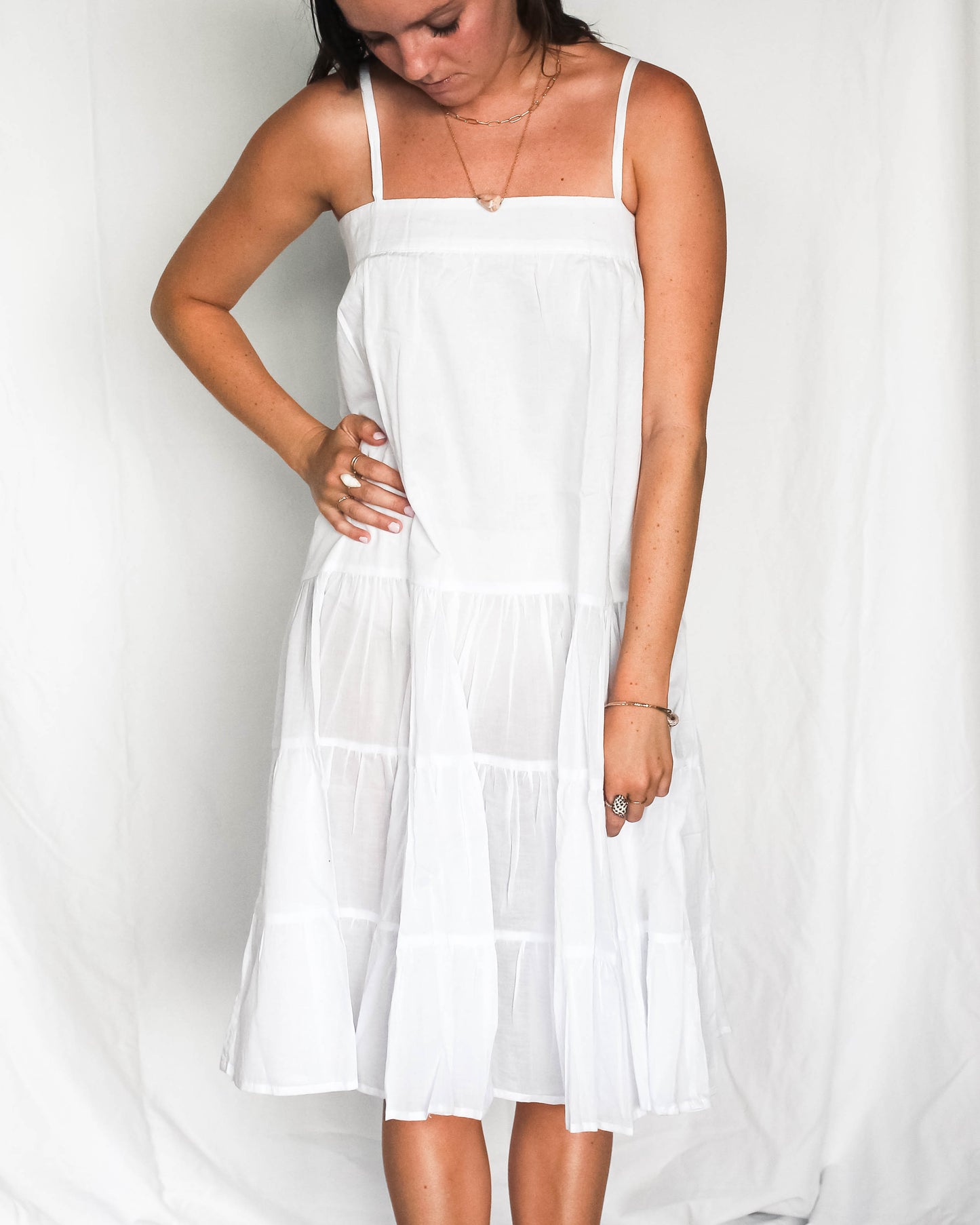 Bu Tiki Jenny Tiered Midi Dress | Assorted Colors