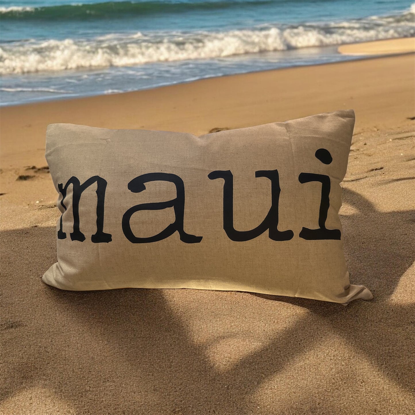 Rectangle Screenprint Aloha | Maui Pillow Cover | 16 x 24