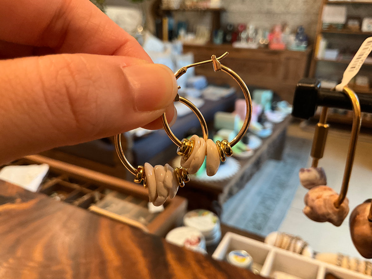 Large GF Puka Hoops