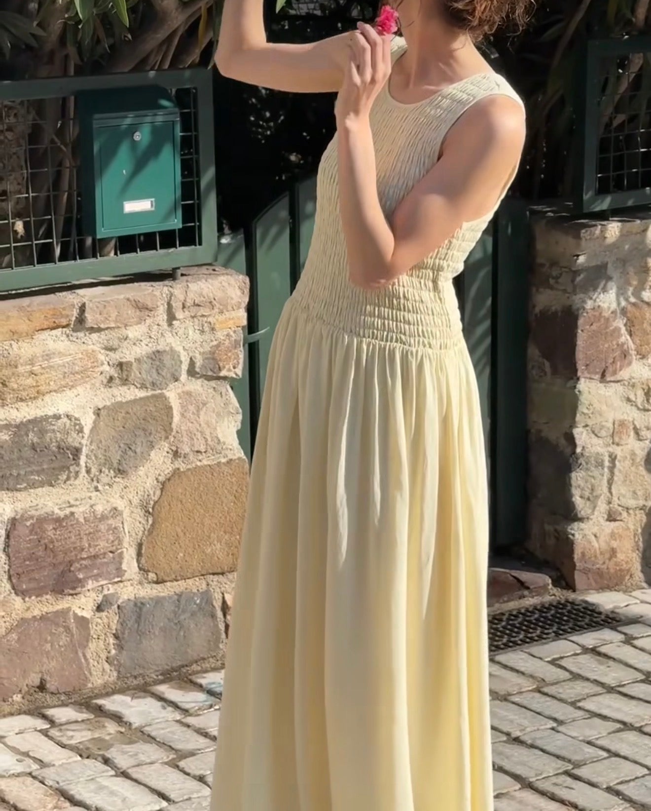 Juniper Maxi Dress | Chocolate Cherry OR Pineapple (Creme)