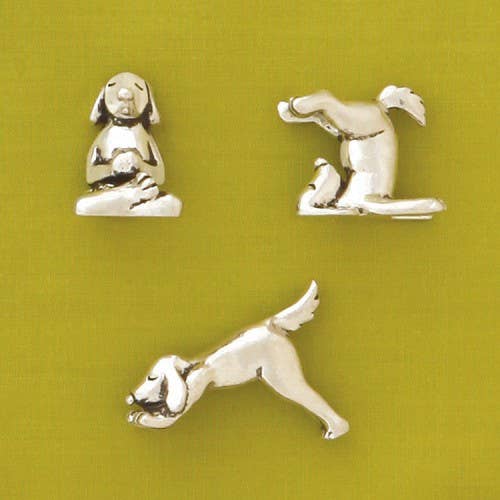 3 Piece Yoga Dog Miniatures with Pouch