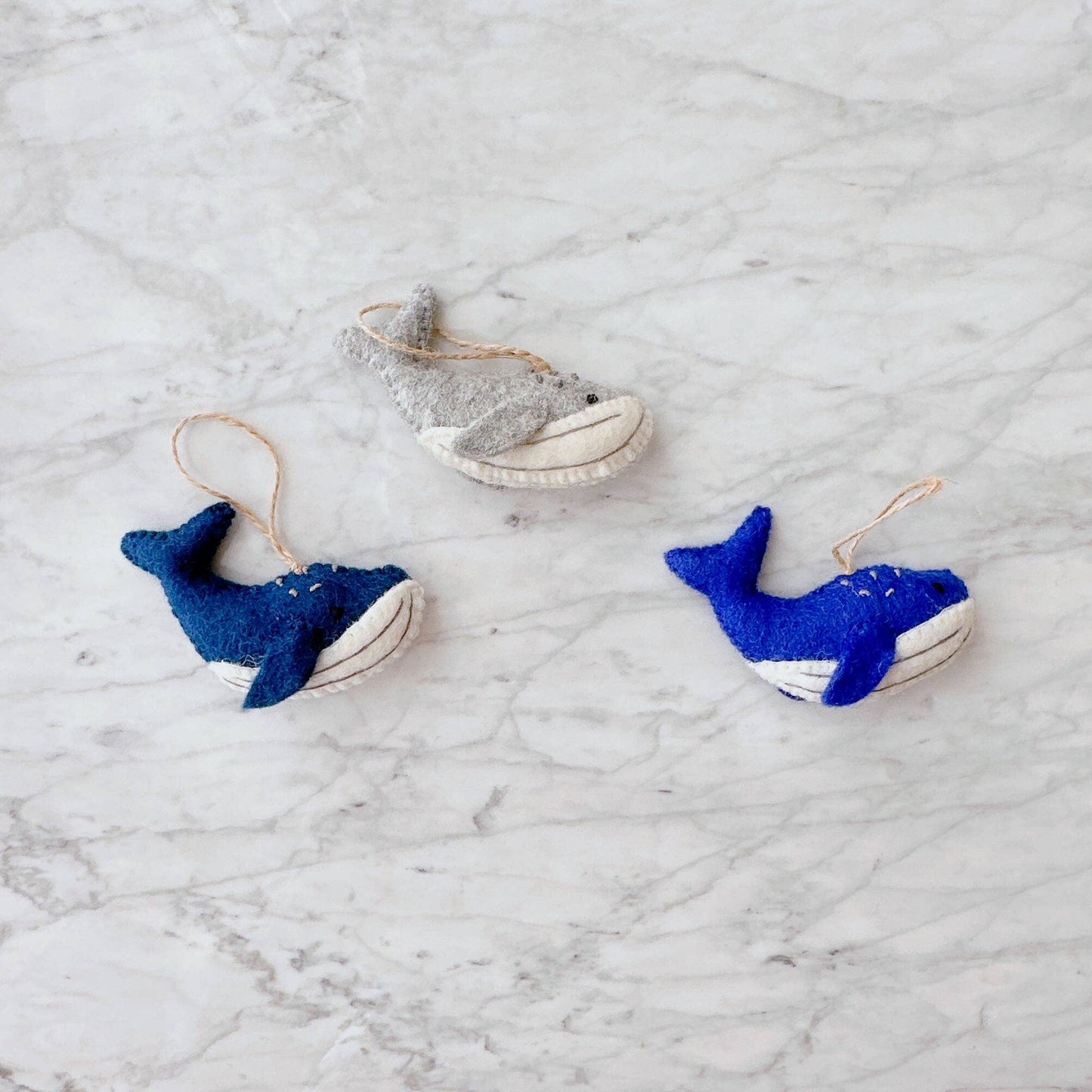 Felted Humpback Whale Ornament