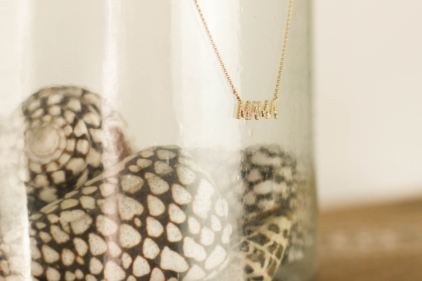 14K Gold Micro Pavé Necklace | MAMA
