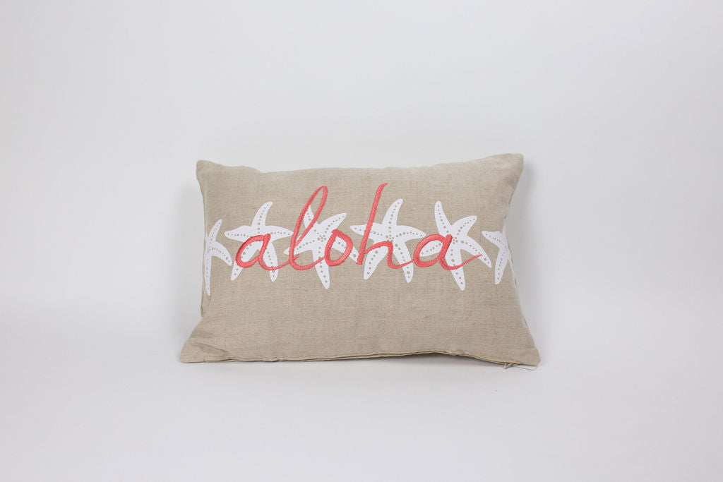 Maka Sea Linen Small Rectangle Pillow | Ho'okipa Collection | Single Sided