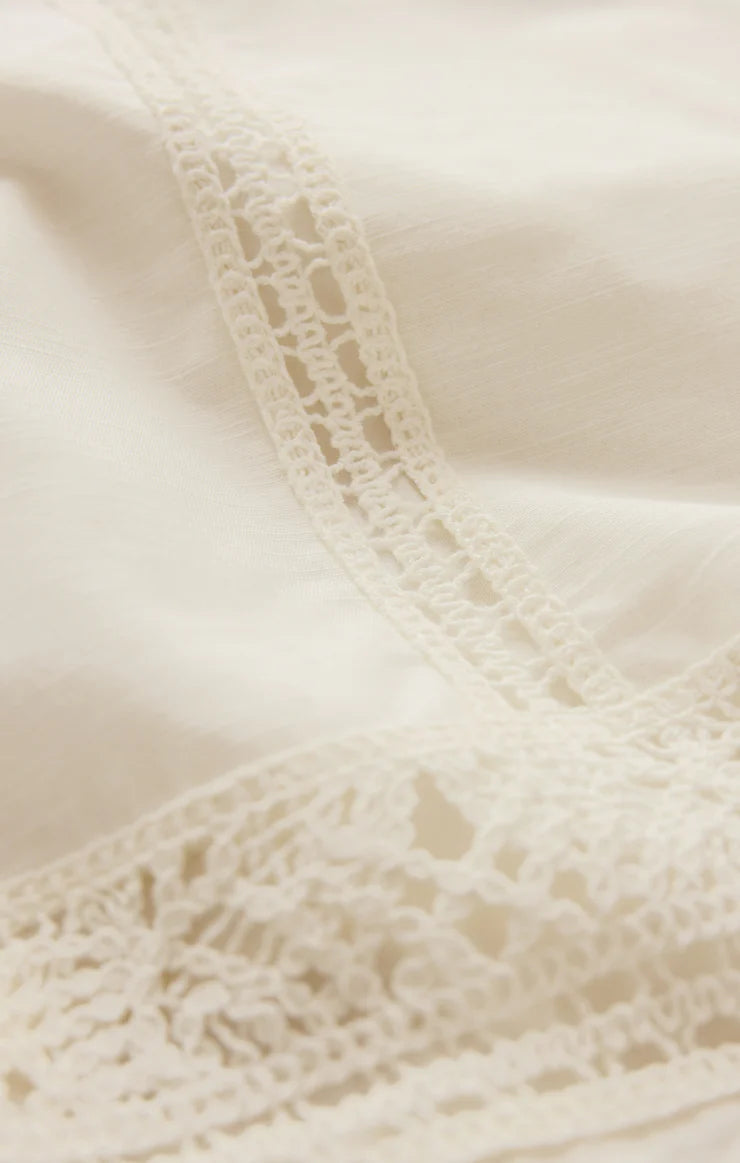 Scout Embroidered Pants | White