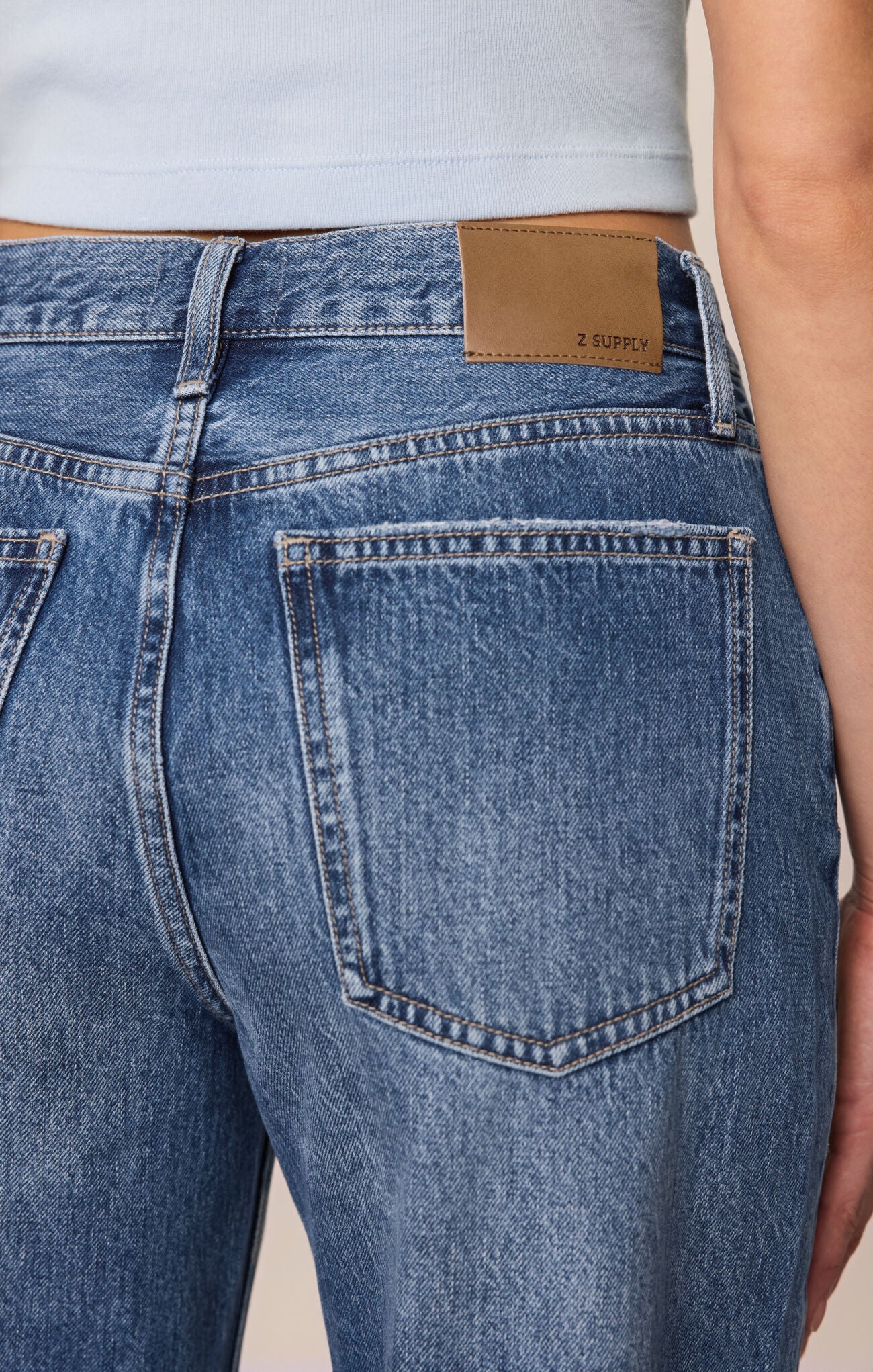 The Off Duty Bowed Ankle Jeans | Color: Breakpoint