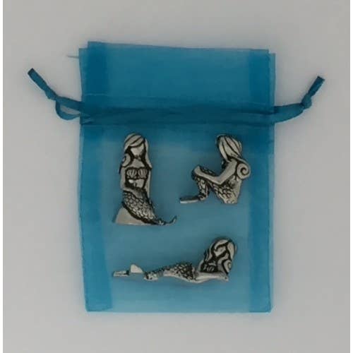 3 Piece Mermaid Miniatures with Organza Bag