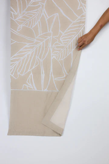 Banana Leaf Bed or Table Runner | Black or White Design