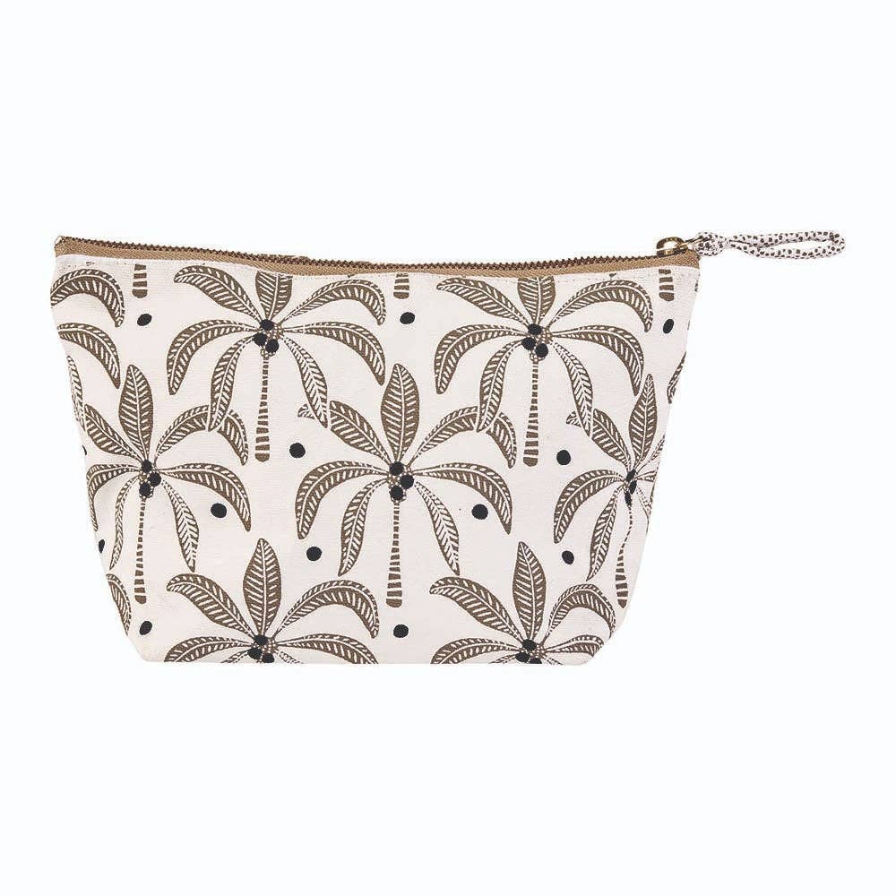 Palm Bunch Medium Canvas Pouch