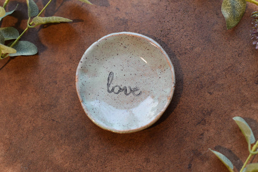 Ring Dish - Love Script
