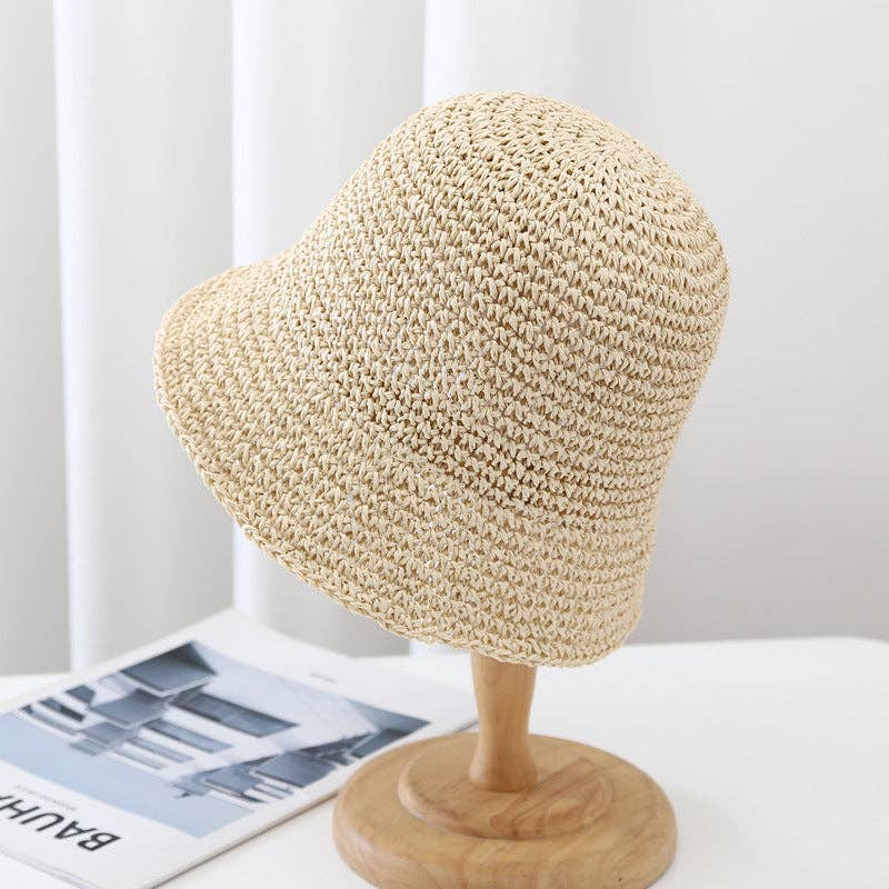 Trendy Wide Brim Woven Straw Sun Hat MK2COK6W6HAT56