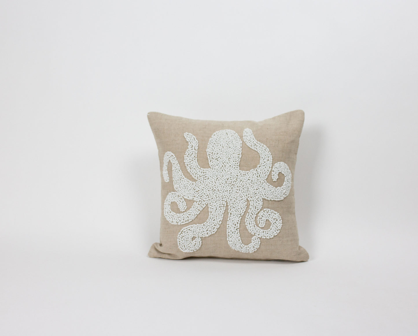 Maka Sea Beaded Small Square Pillow | Ocean and Beach Designs