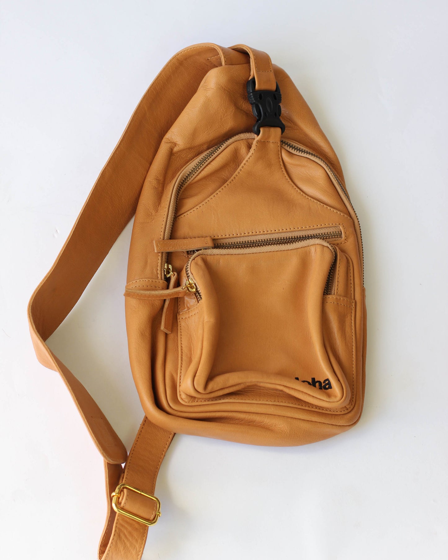 Mahina | Leather Sling Backpack | Assorted colors