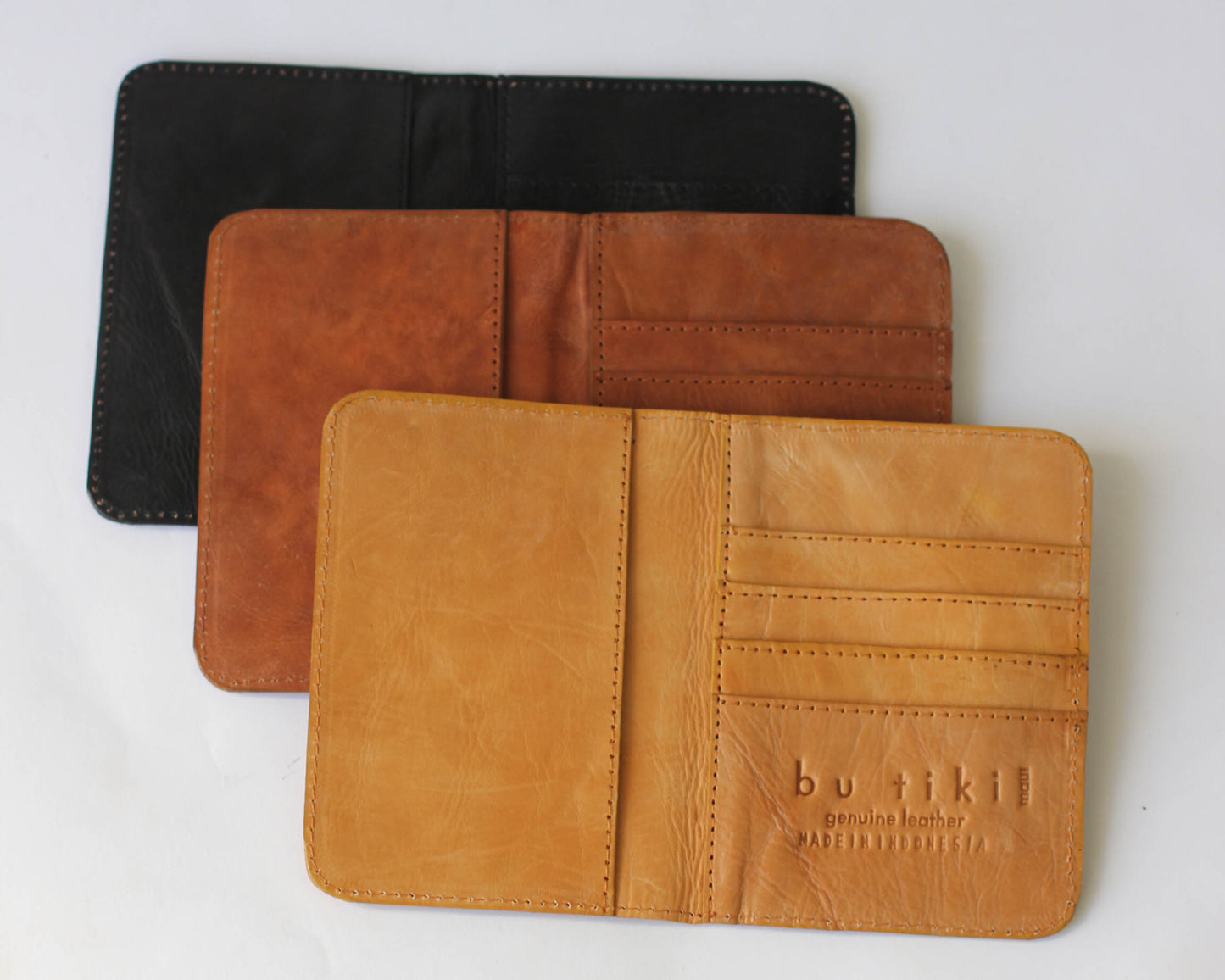 Kane | Large Bi fold Leather Wallet | Assorted colors