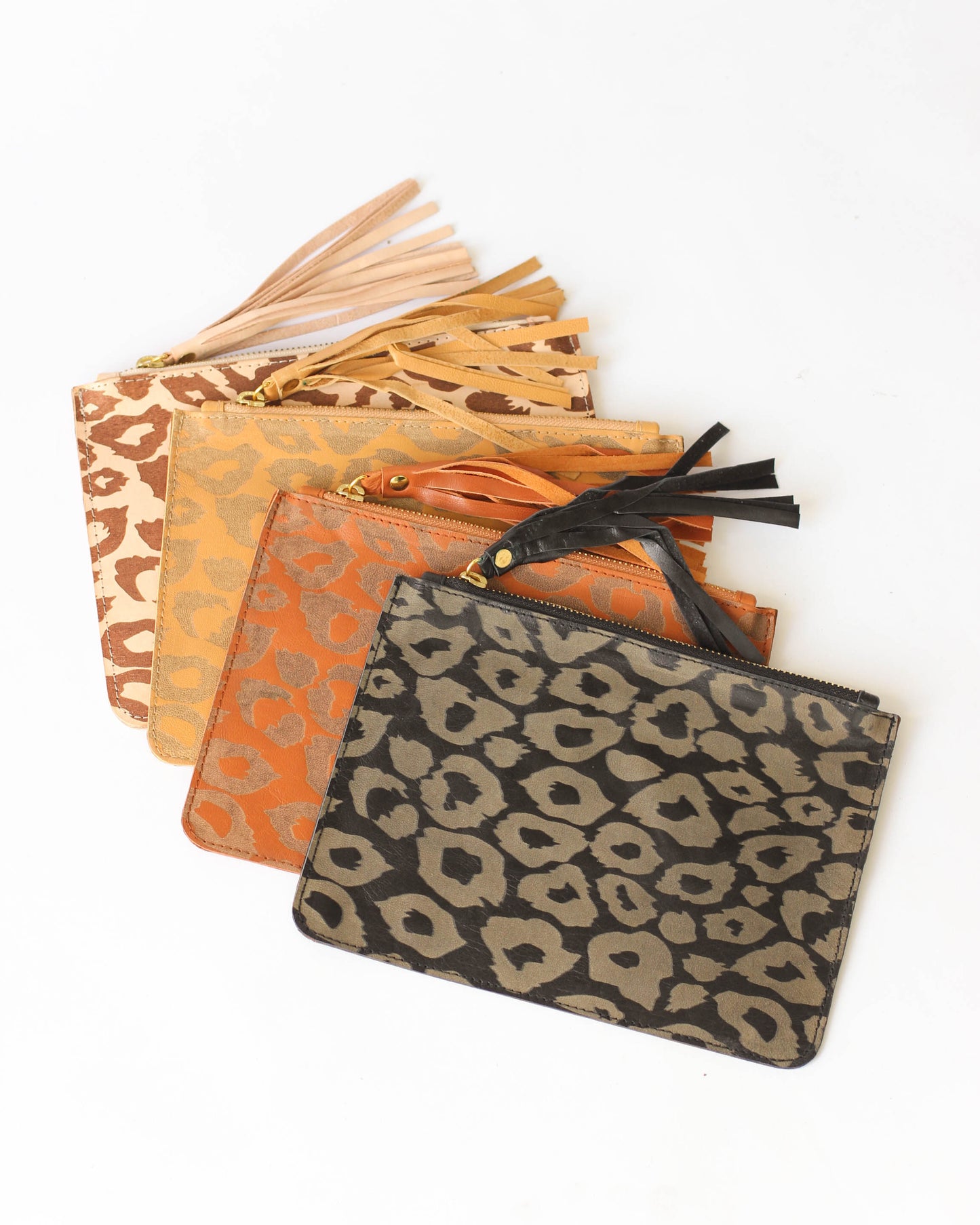 Mimi Wild | Leather mini-pouch | Cheetah print in assorted colors