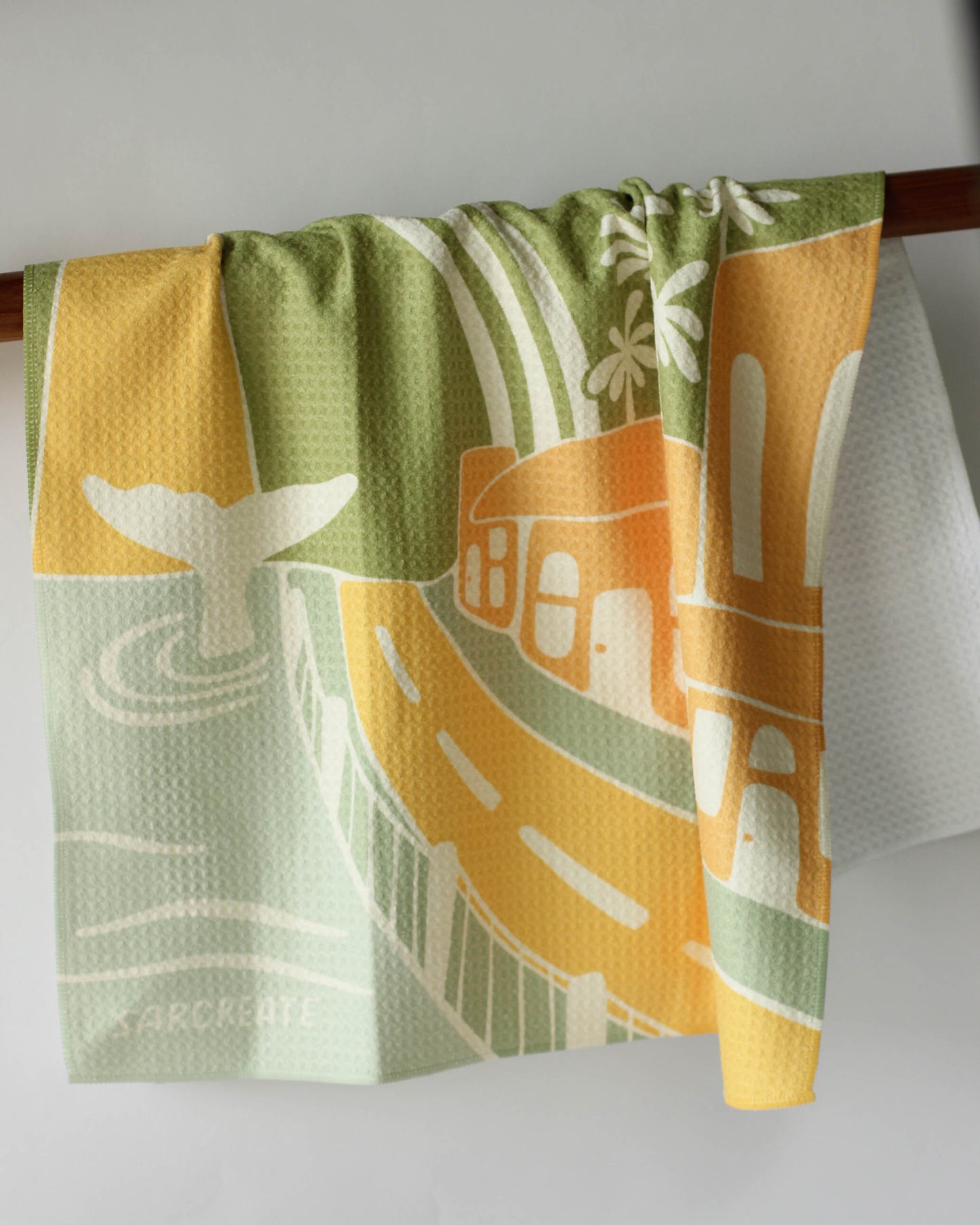 Sarcreate X Geometry House Lahaina Strong Kitchen Towel