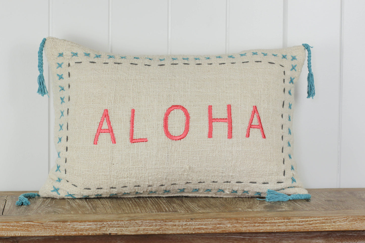 Maka Sea Textured Weave Rectangle Pillow | ALOHA