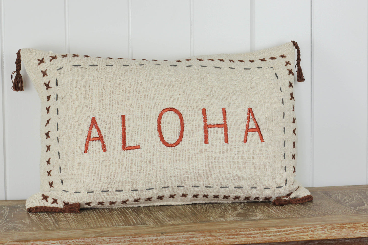 Maka Sea Textured Weave Rectangle Pillow | ALOHA