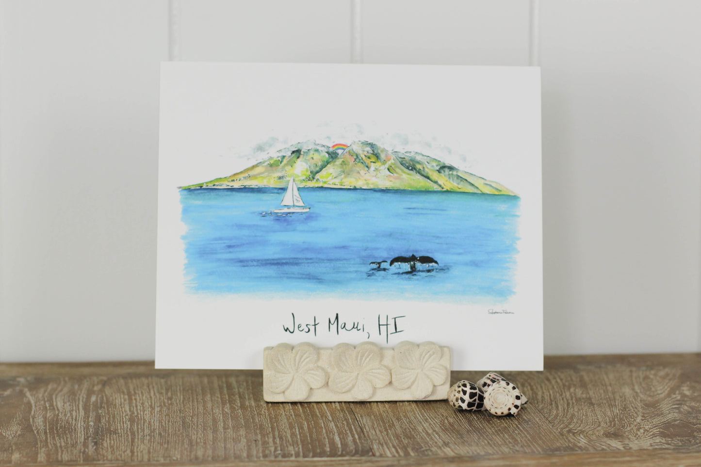 "West Maui, HI" Art Print by Stephanie Falcone | 8" x 10"