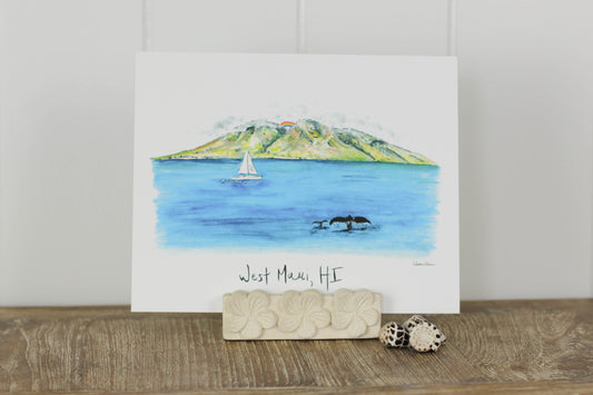 "West Maui, HI" Art Print by Stephanie Falcone | 8" x 10"