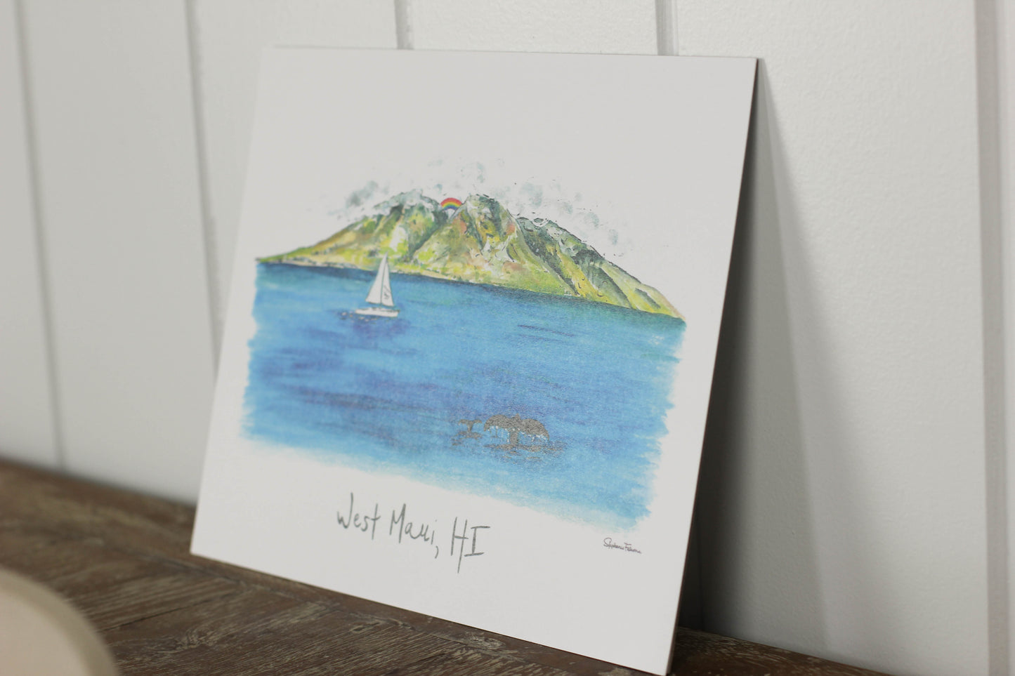 "West Maui, HI" Art Print by Stephanie Falcone | 8" x 10"