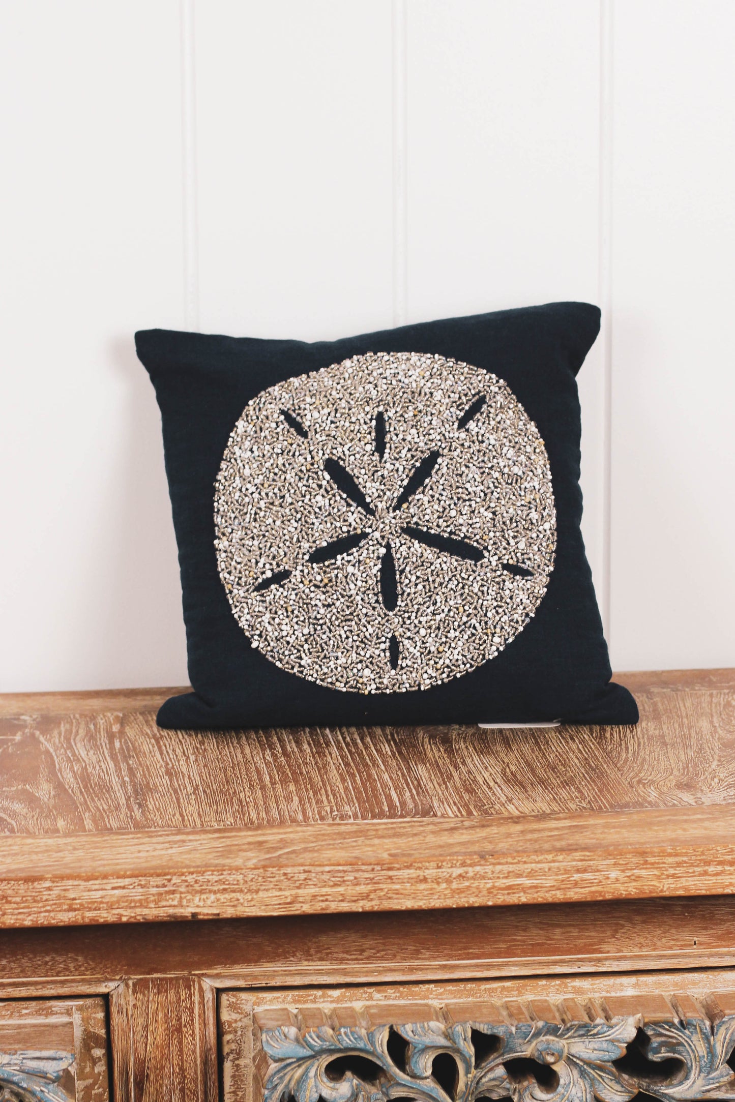 Maka Sea Beaded Pillow | Ocean and Beach Designs