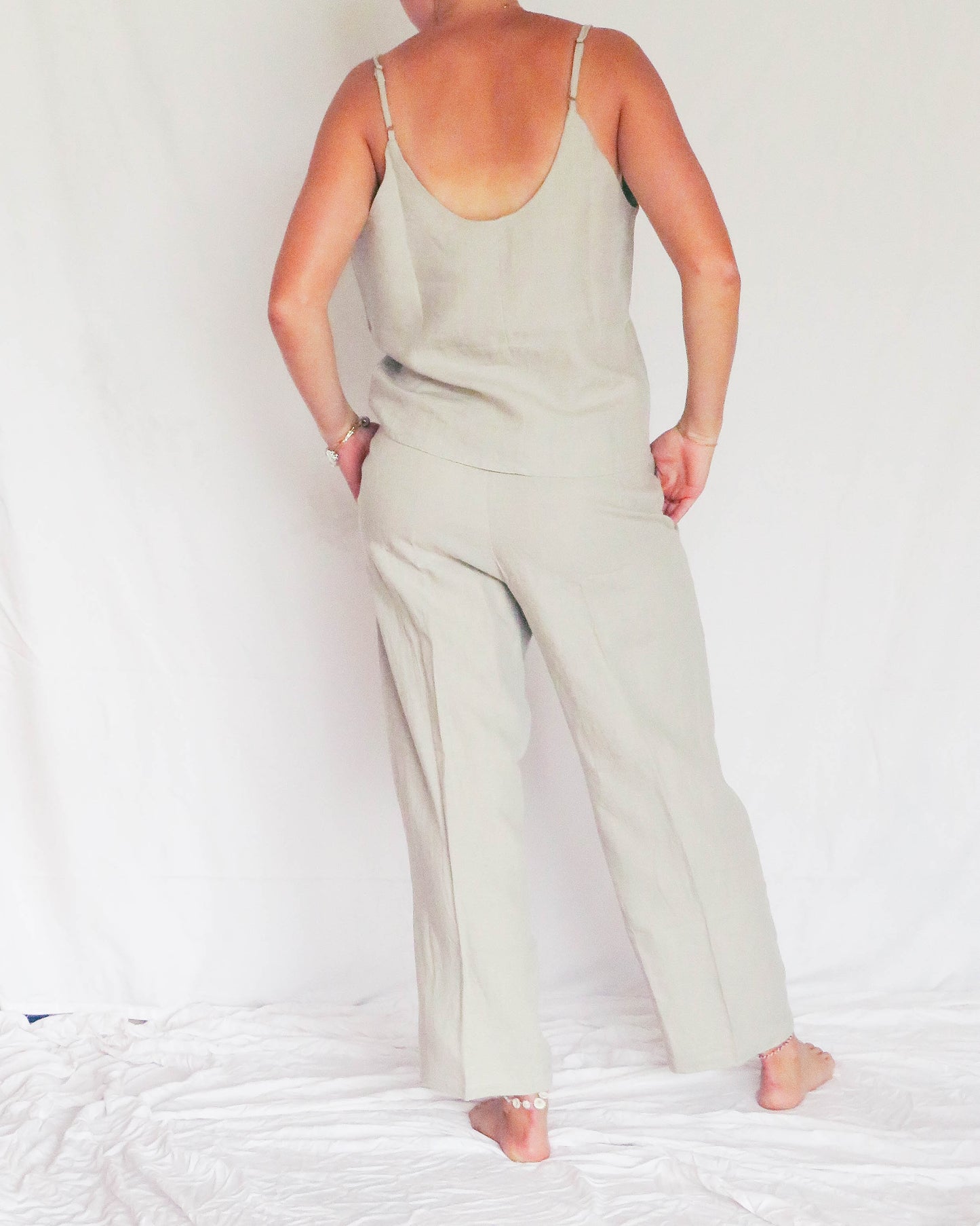 Bu Tiki Willow Linen Cami/Pants Set | Three colors