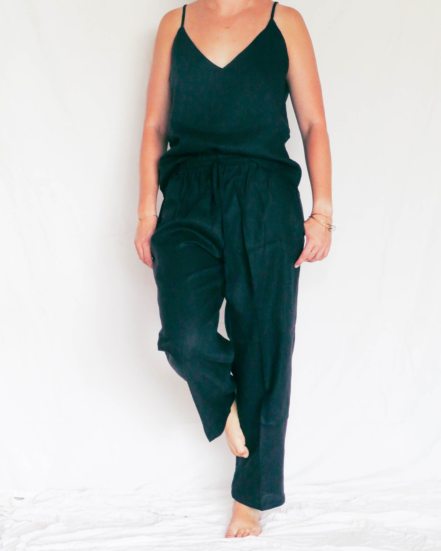 Bu Tiki Willow Linen Cami/Pants Set | Three colors