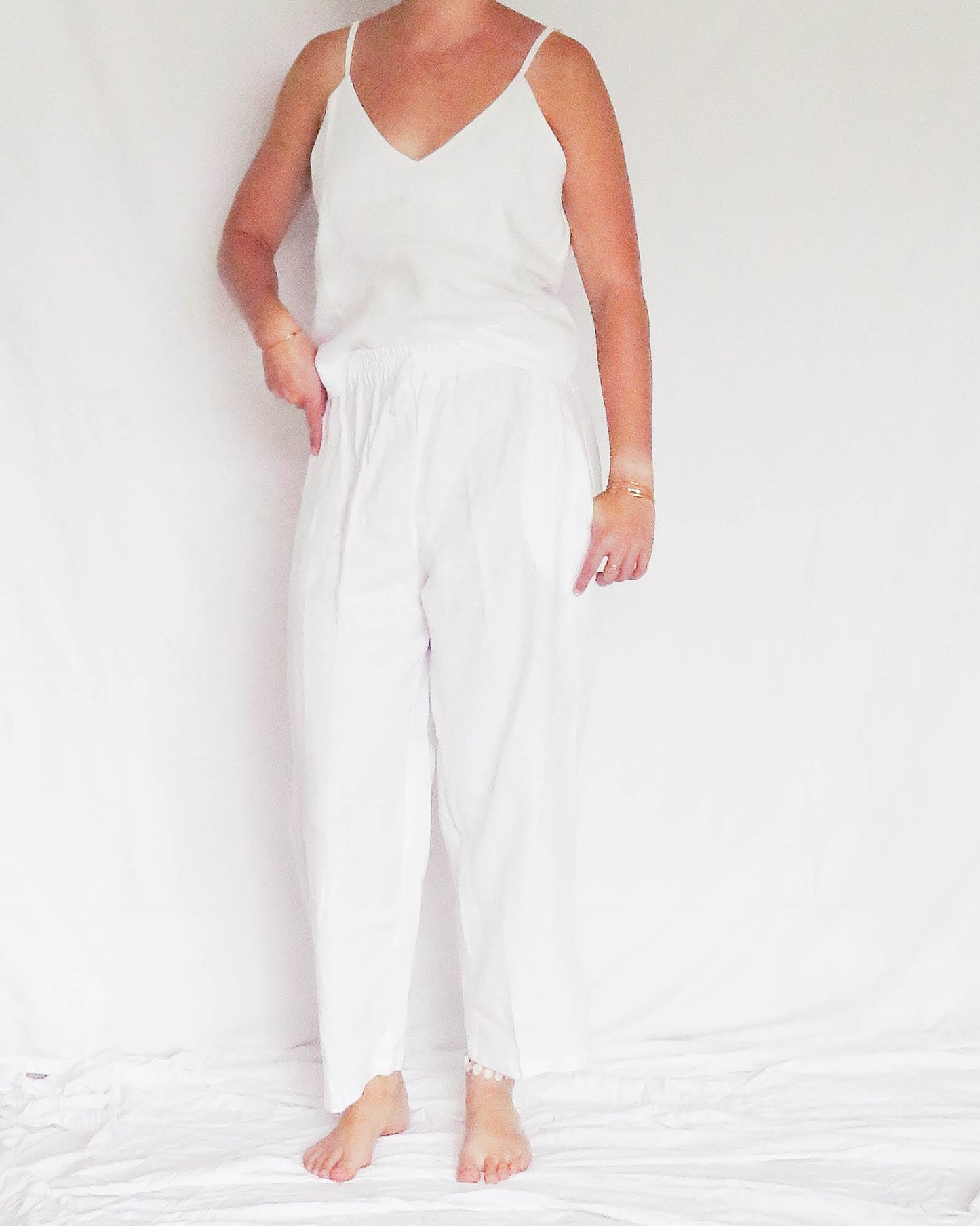 Bu Tiki Willow Linen Cami/Pants Set | Three colors