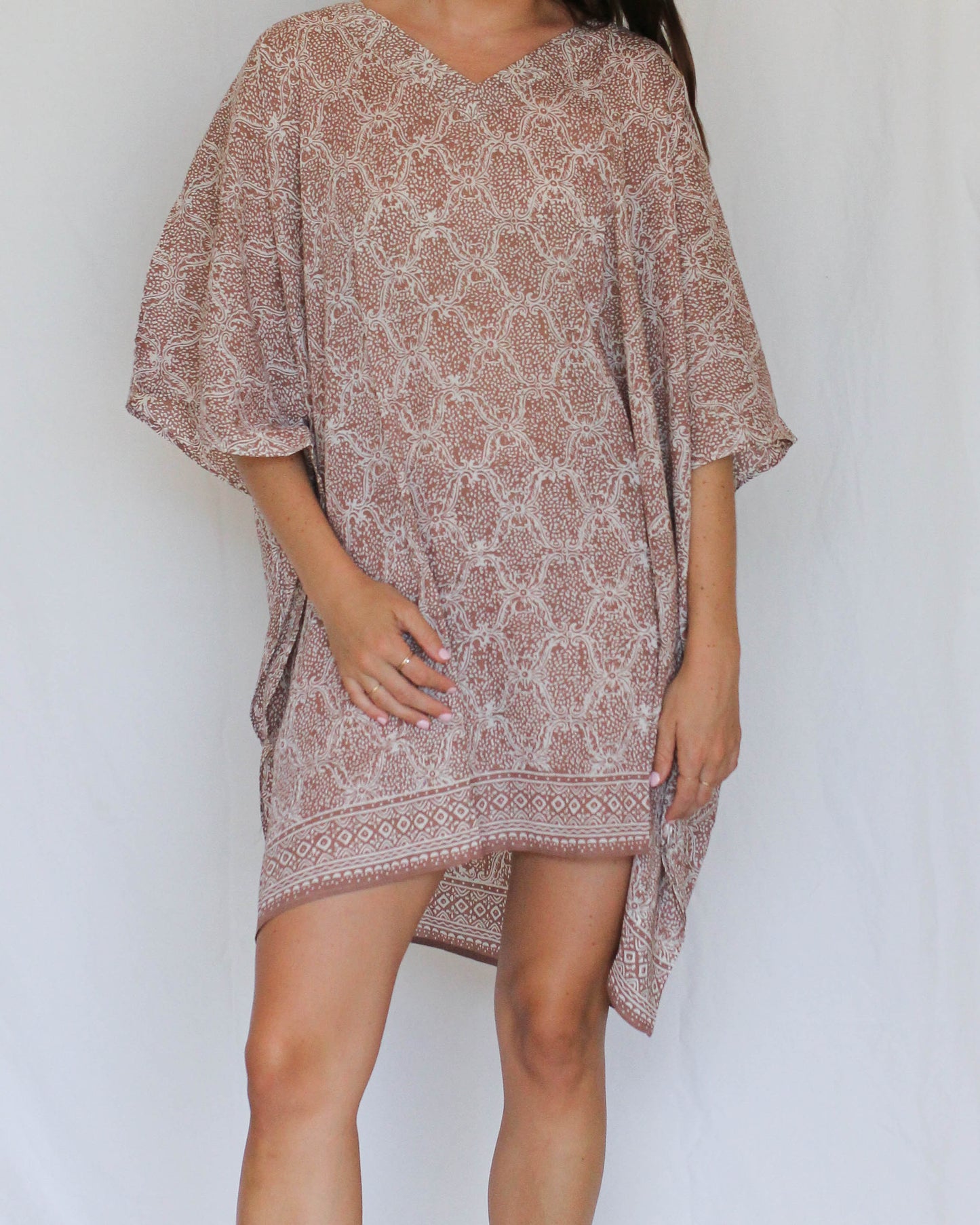 Bu Tiki Printed Kaftan Dress | Three colors