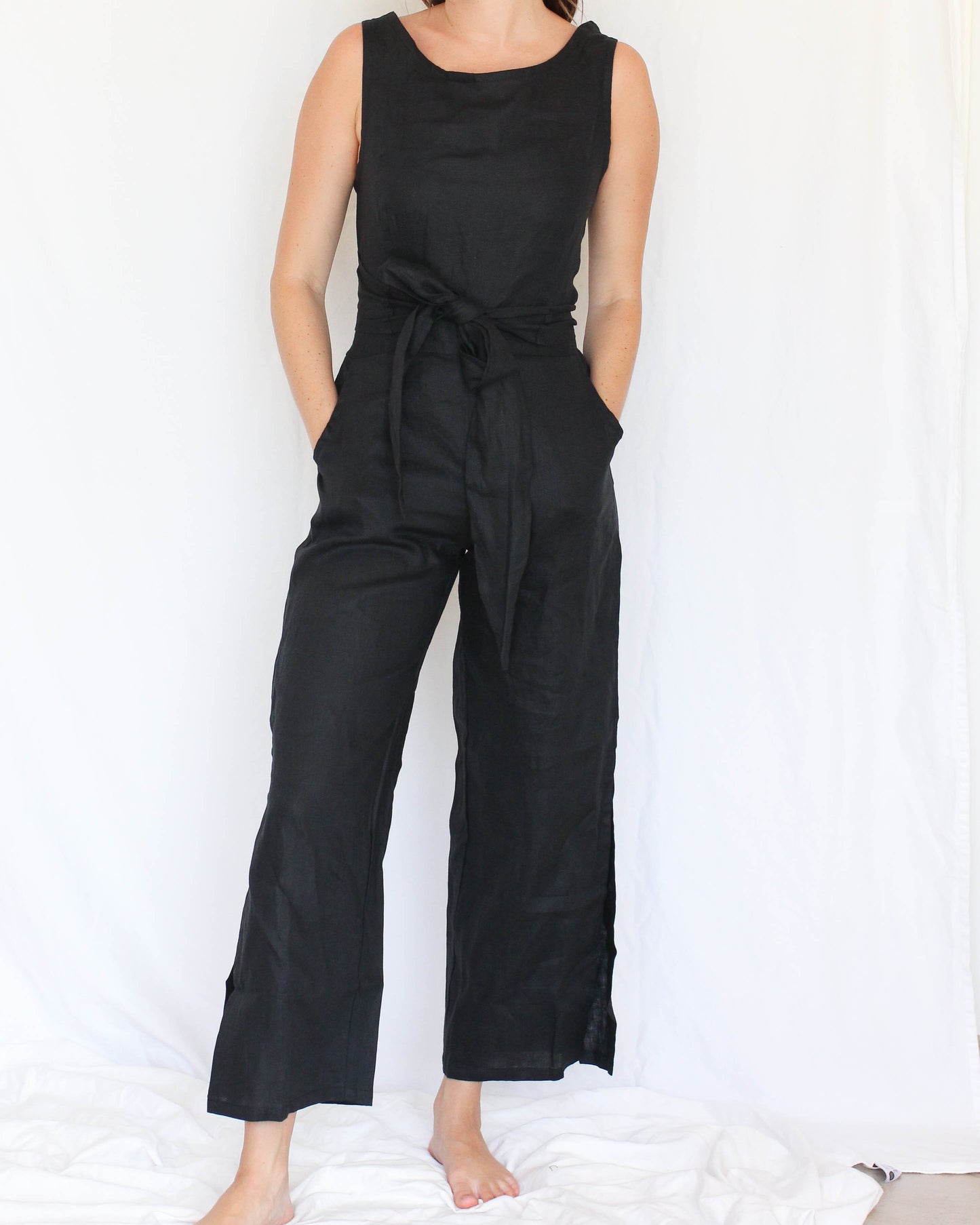 Bu Tiki Mele Linen Jumpsuit | Three Colors