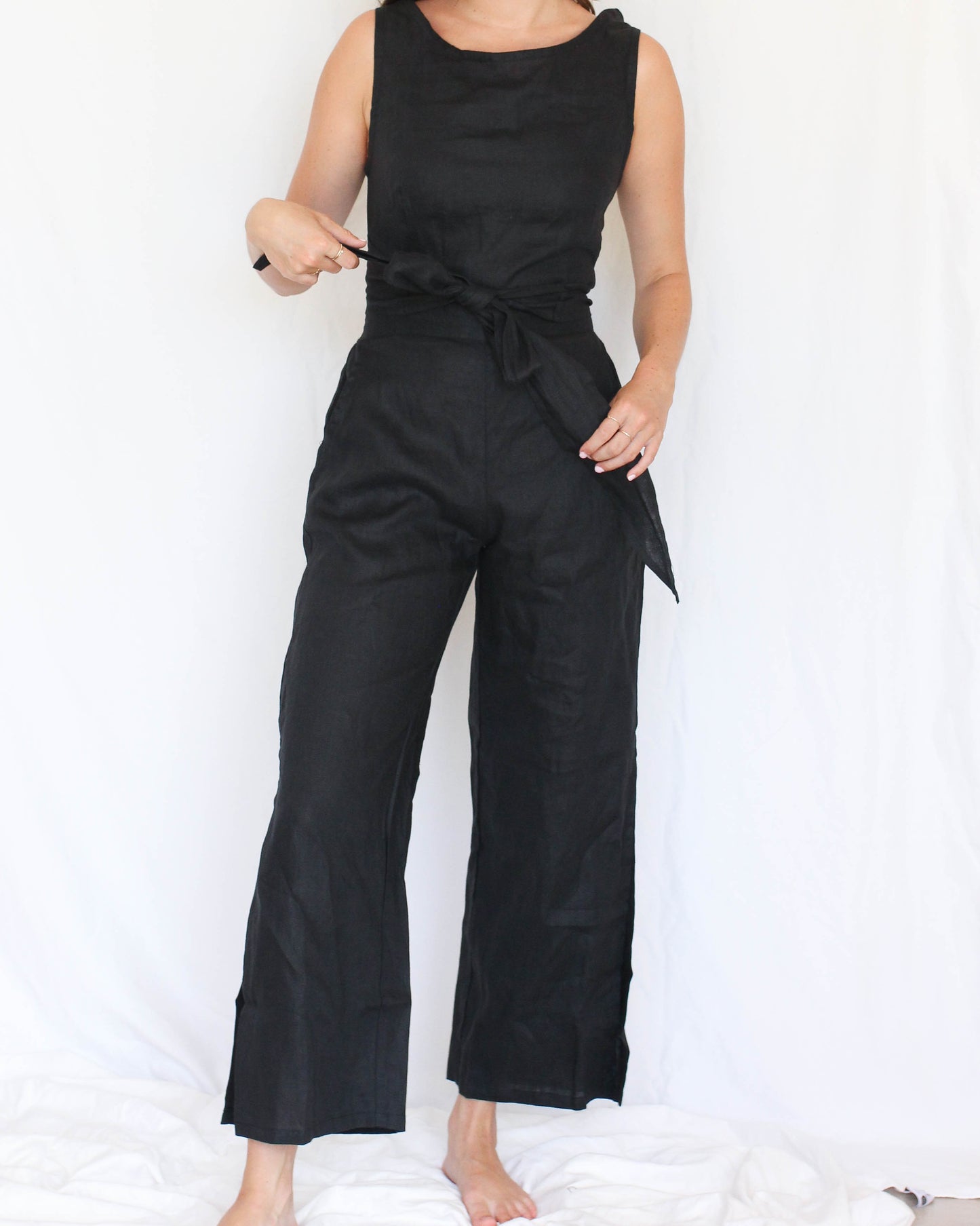 Bu Tiki Mele Linen Jumpsuit | Three Colors