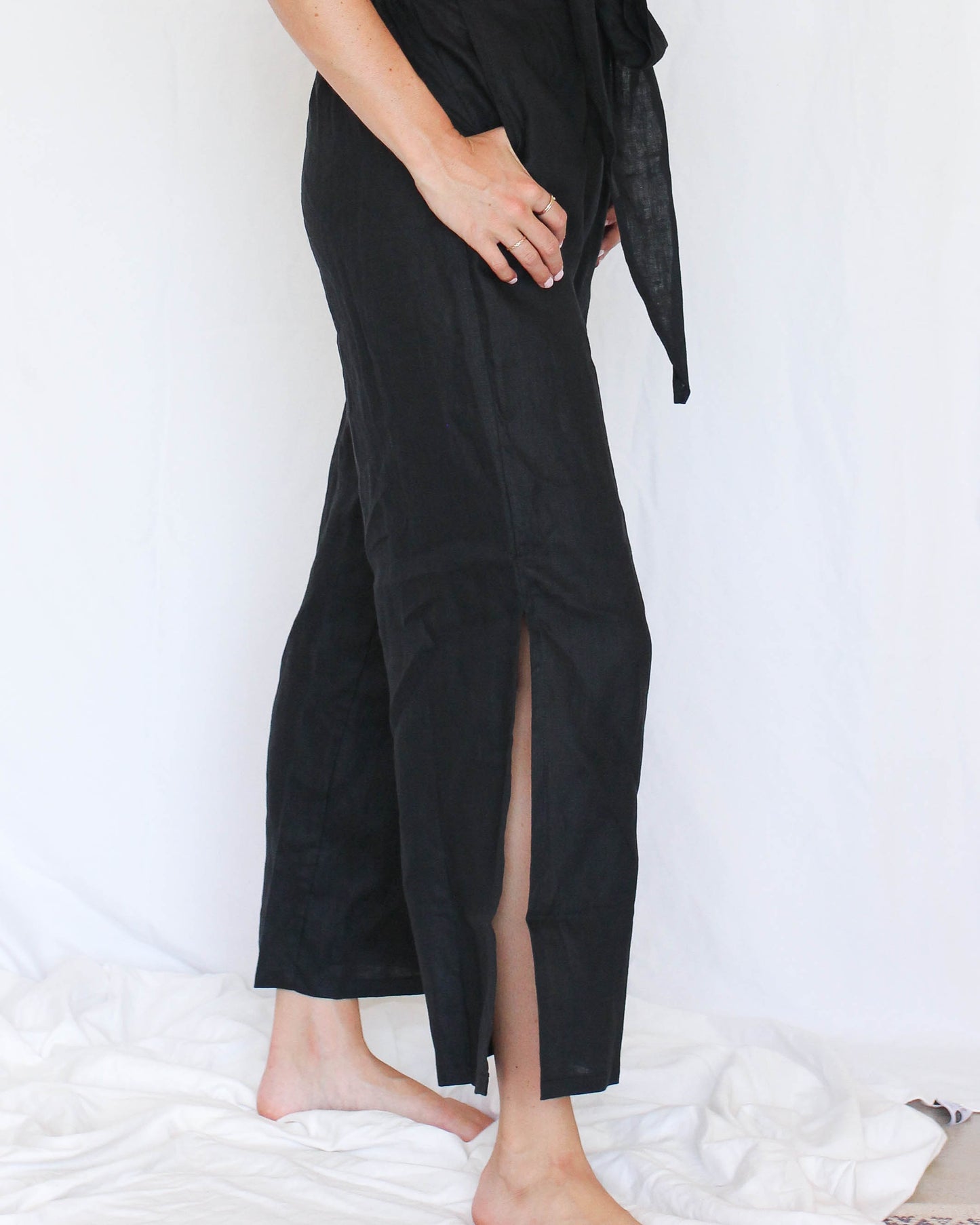 Bu Tiki Mele Linen Jumpsuit | Three Colors