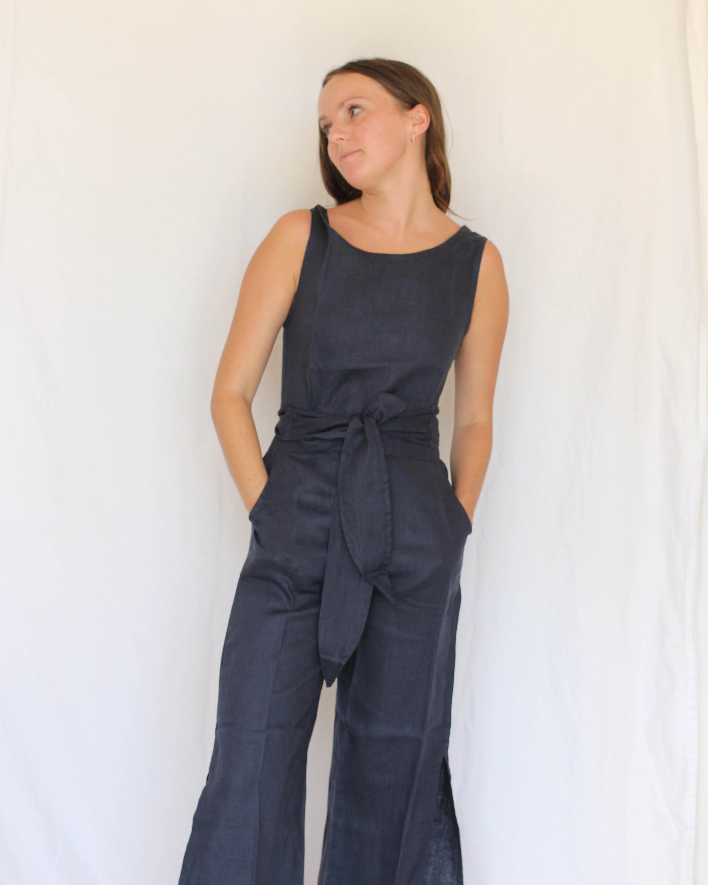 Bu Tiki Mele Linen Jumpsuit | Three Colors