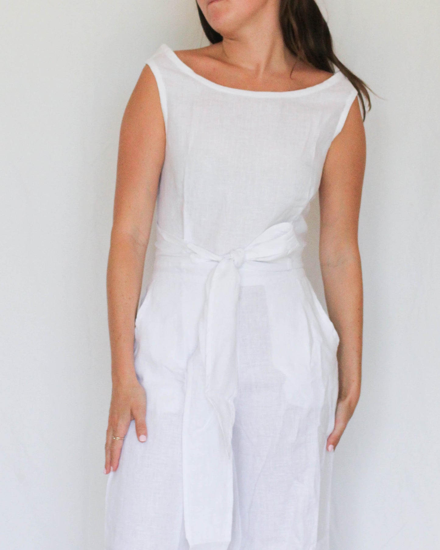 Bu Tiki Mele Linen Jumpsuit | Three Colors