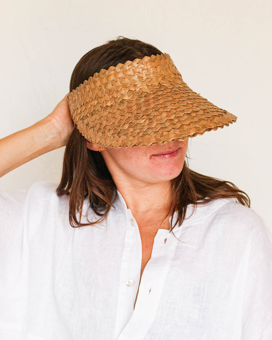 Bu Tiki Woven Straw Visor | Three colors