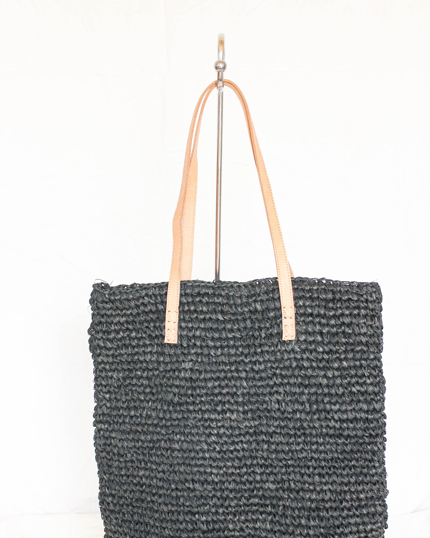 Black Weave Tote