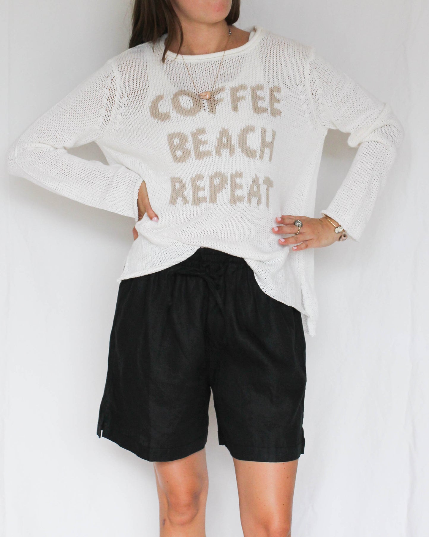 "Coffee, Beach, Repeat" Sweater