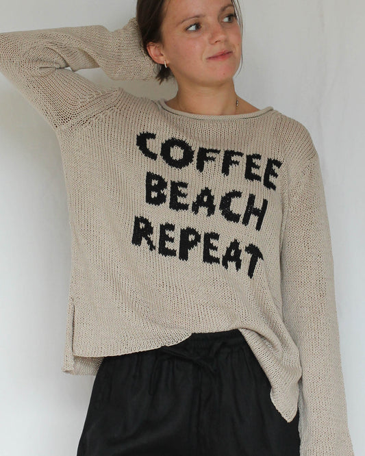 "Coffee, Beach, Repeat" Sweater