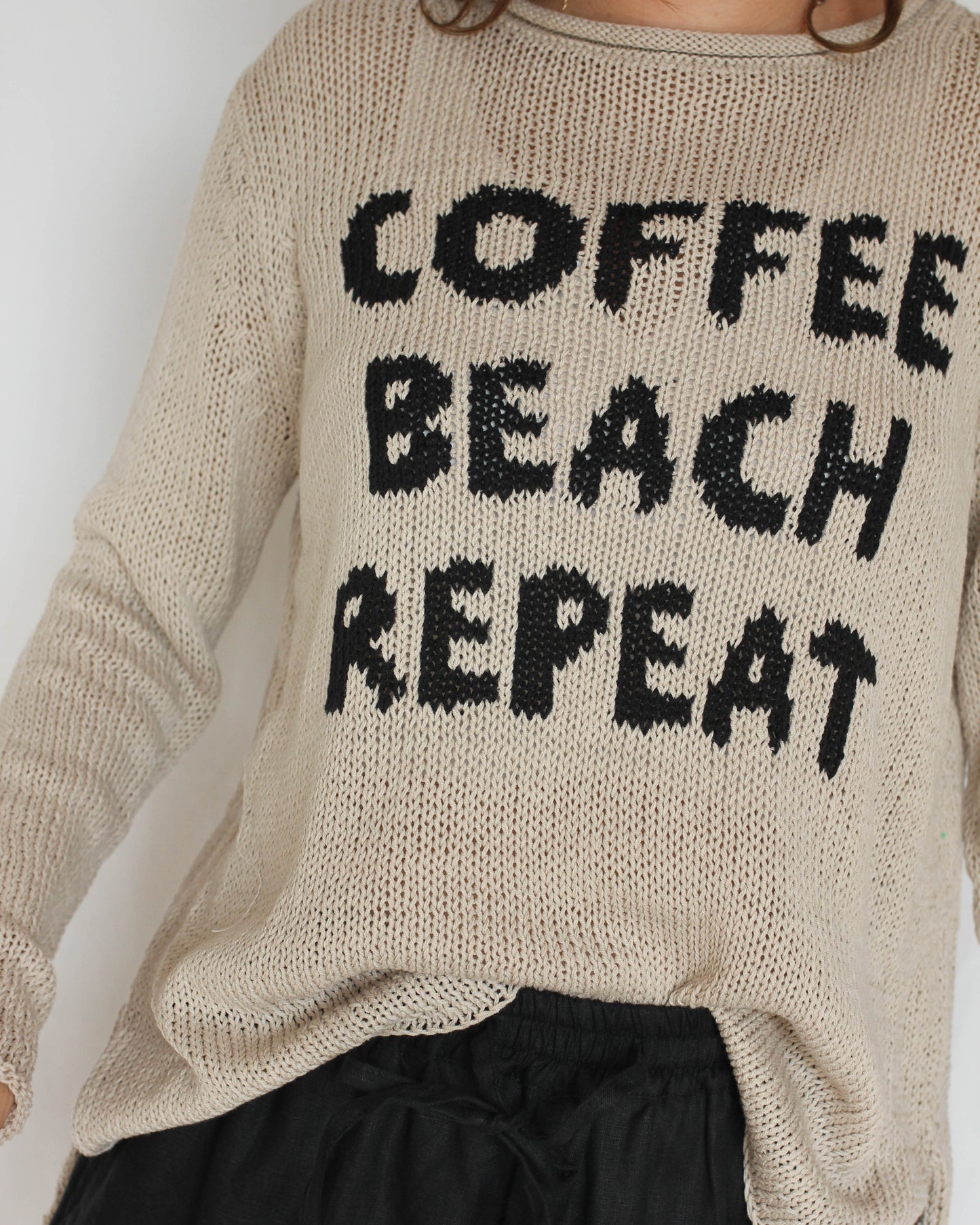 "Coffee, Beach, Repeat" Sweater