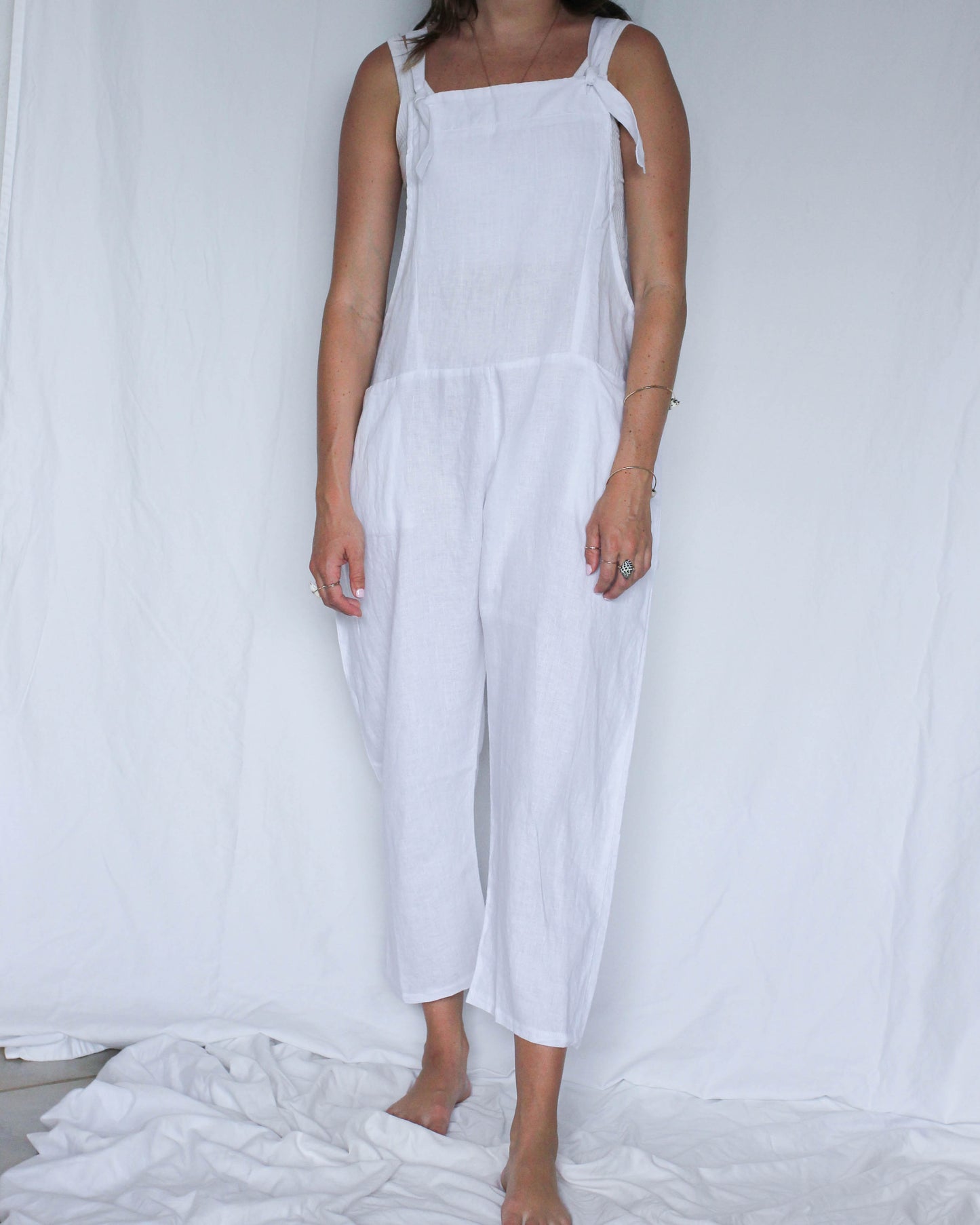 Bu Tiki Roma Linen Overalls | Three colors