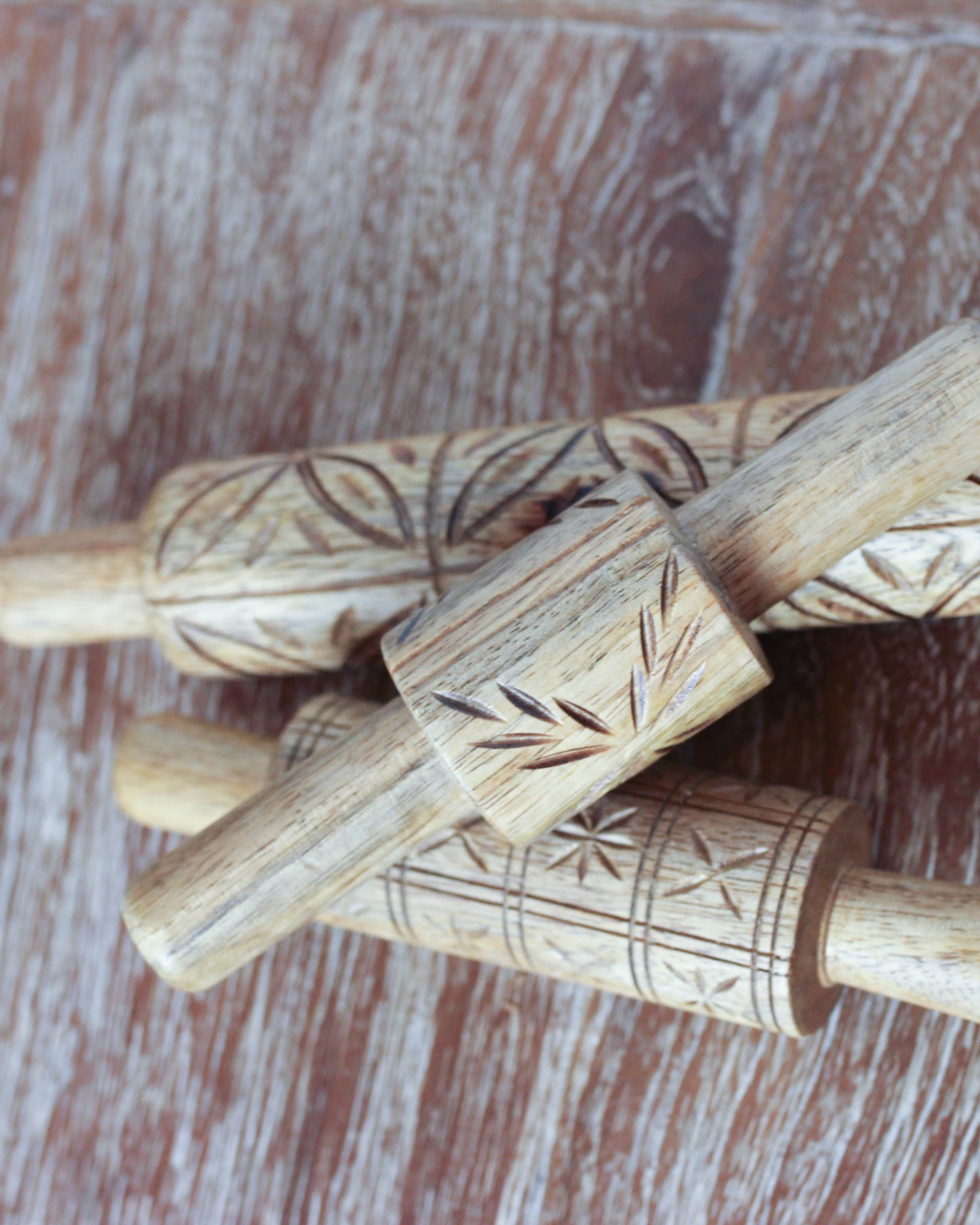 Mango Wood Engraved Rolling Pin