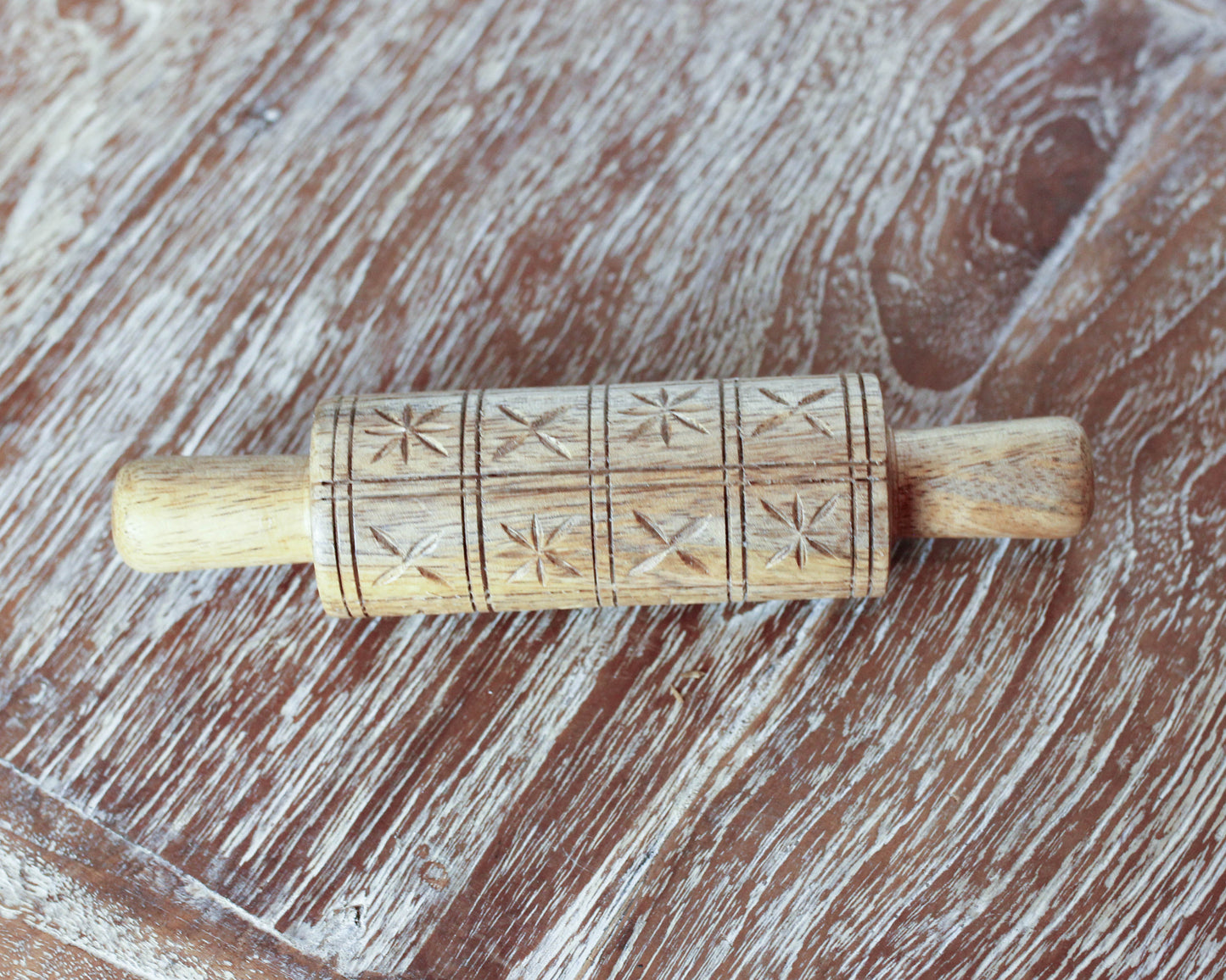 Mango Wood Engraved Rolling Pin