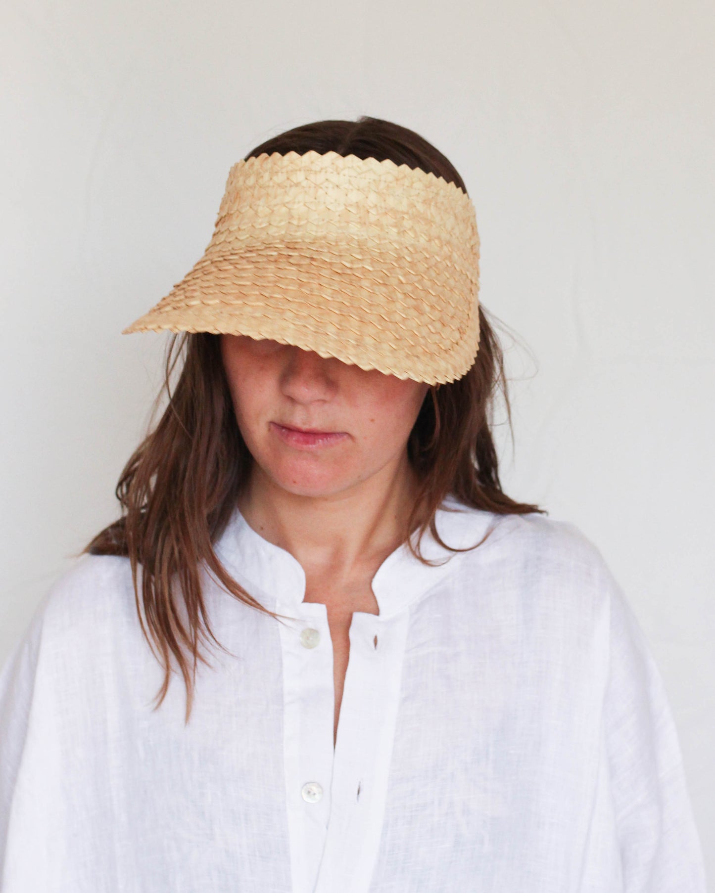 Bu Tiki Woven Straw Visor | Three colors