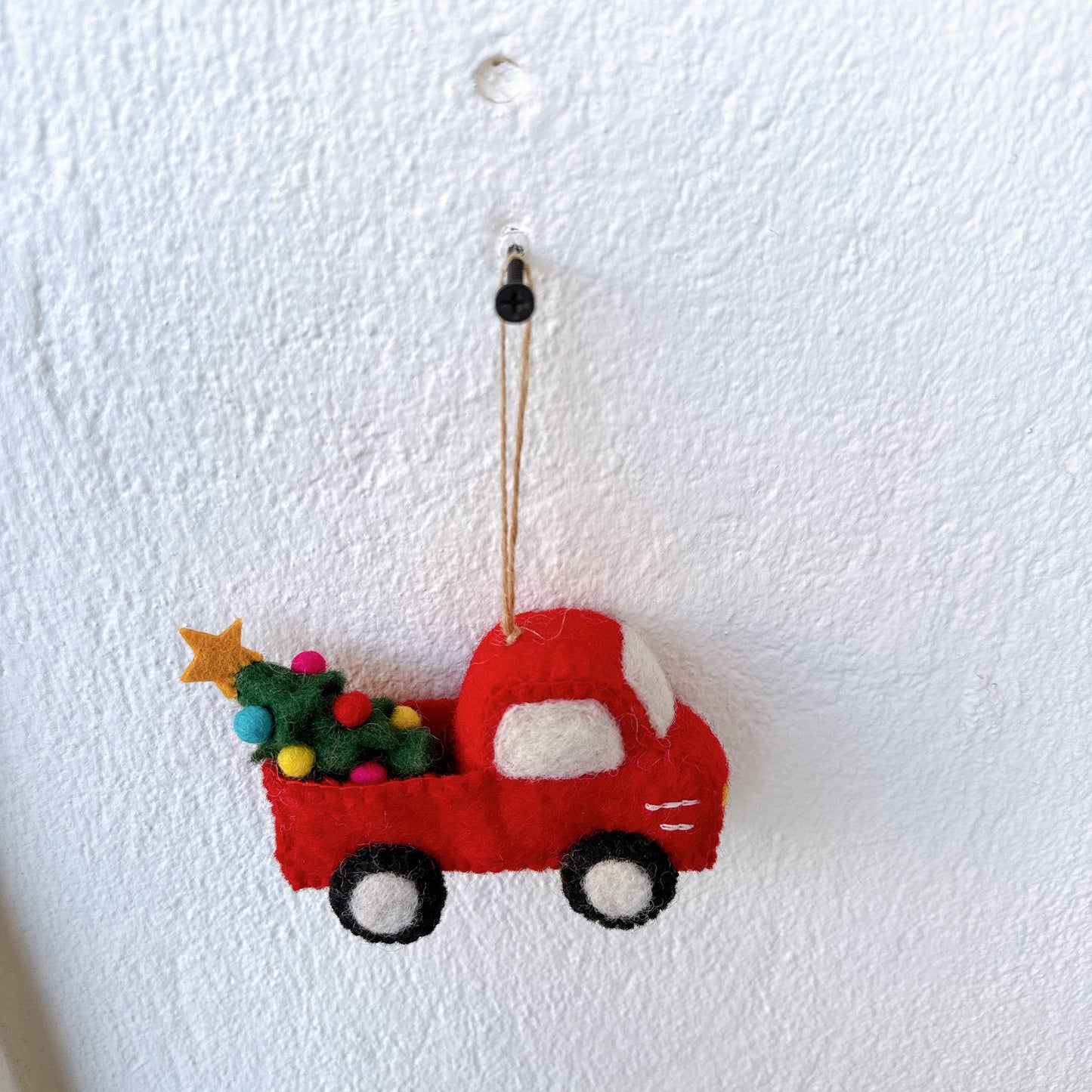 2026 Pickup Truck with Christmas Tree Ornament
