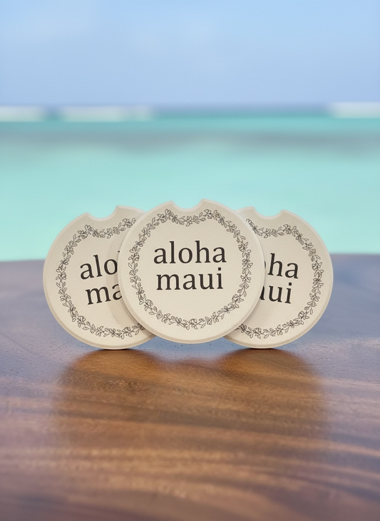 Aloha Maui Car Coaster